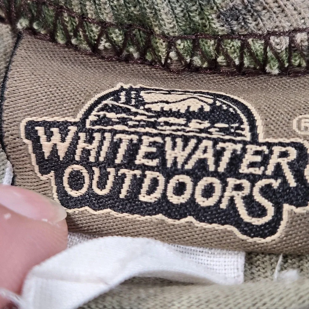 Whitewater‎ Outdoors Shirt Mens 2XL Camo Long Sleeve Realtree Hunting Tee Top